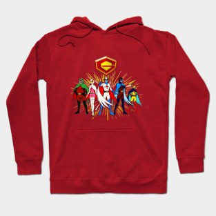 Battle of the Planets,G-Force,Classic Animation,Anime,Science Fiction,Superheroes,Cartoon,Retro,80s Animation,Space Adventure, Hoodie